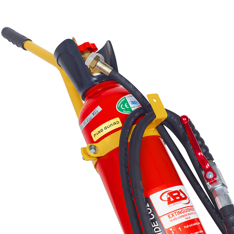 10kg abs co2 fire extinguisher close up  - fire guard