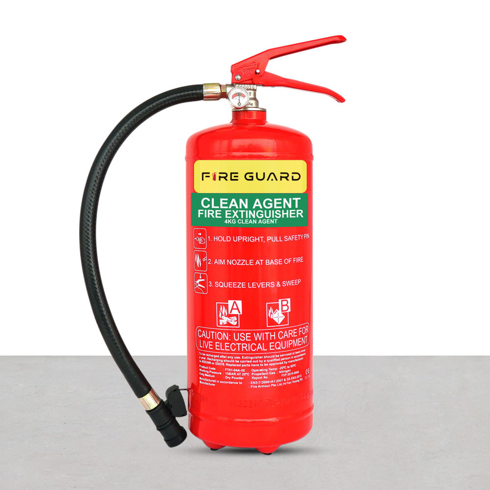 4KG Clean Agent Fire Extinguisher Singapore | Fire Guard