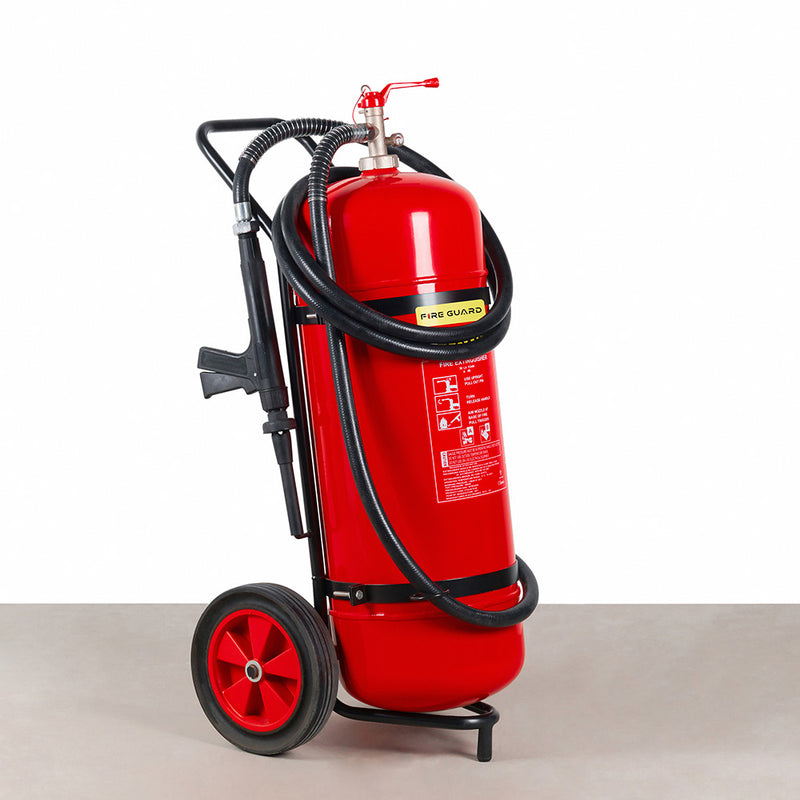 50L foam fire extinguisher on trolley - fire guard