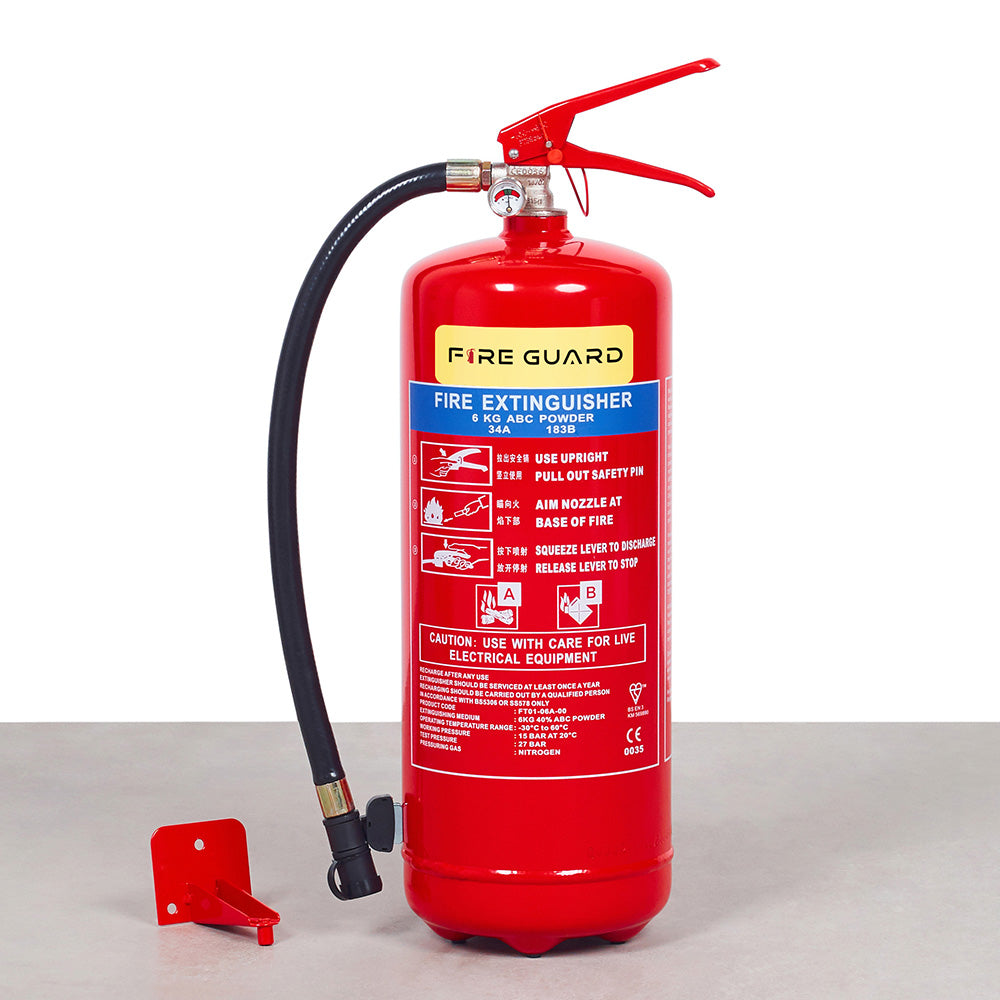 超希少日本製NIRVANA Fire Extinguisher Laura002 6KG Dry Powder Fire Extinguisher Singapore | Fire Guard