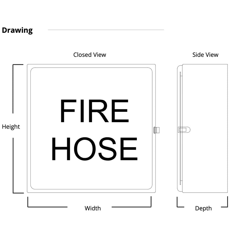 Fire Hose Cabinet (Fibreglass)