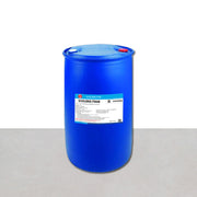 A 200L blue drum of SF-2 HEF Fire Fighting Foam with a label displaying details about the product - Fire Guard