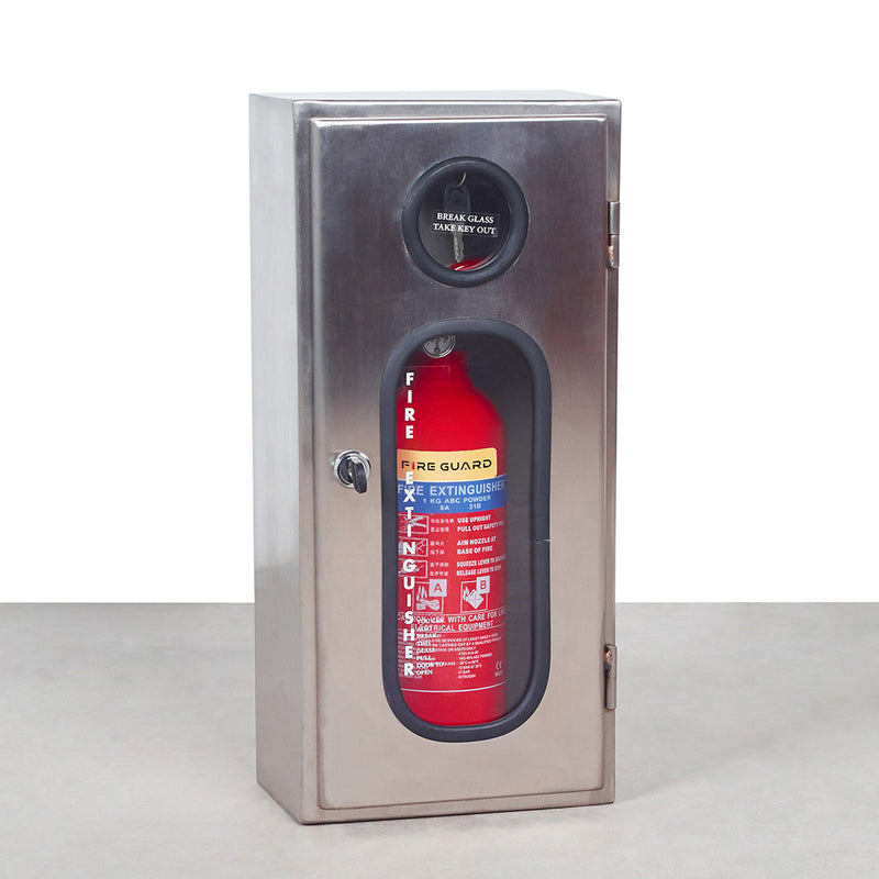 fire extinguisher box stainless steel with fire extinguisher - fire guard