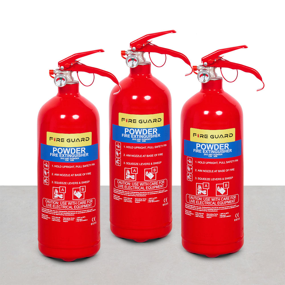 Home Fire Extinguisher (2kg AB Powder Set of 3)