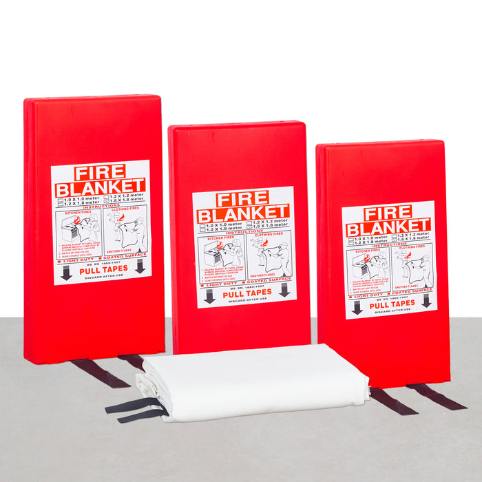 Fire Protection Blanket Set of 3 (1.8m x 1.8m)